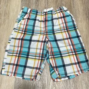 Boys jumping beans multi plaid shorts size 7